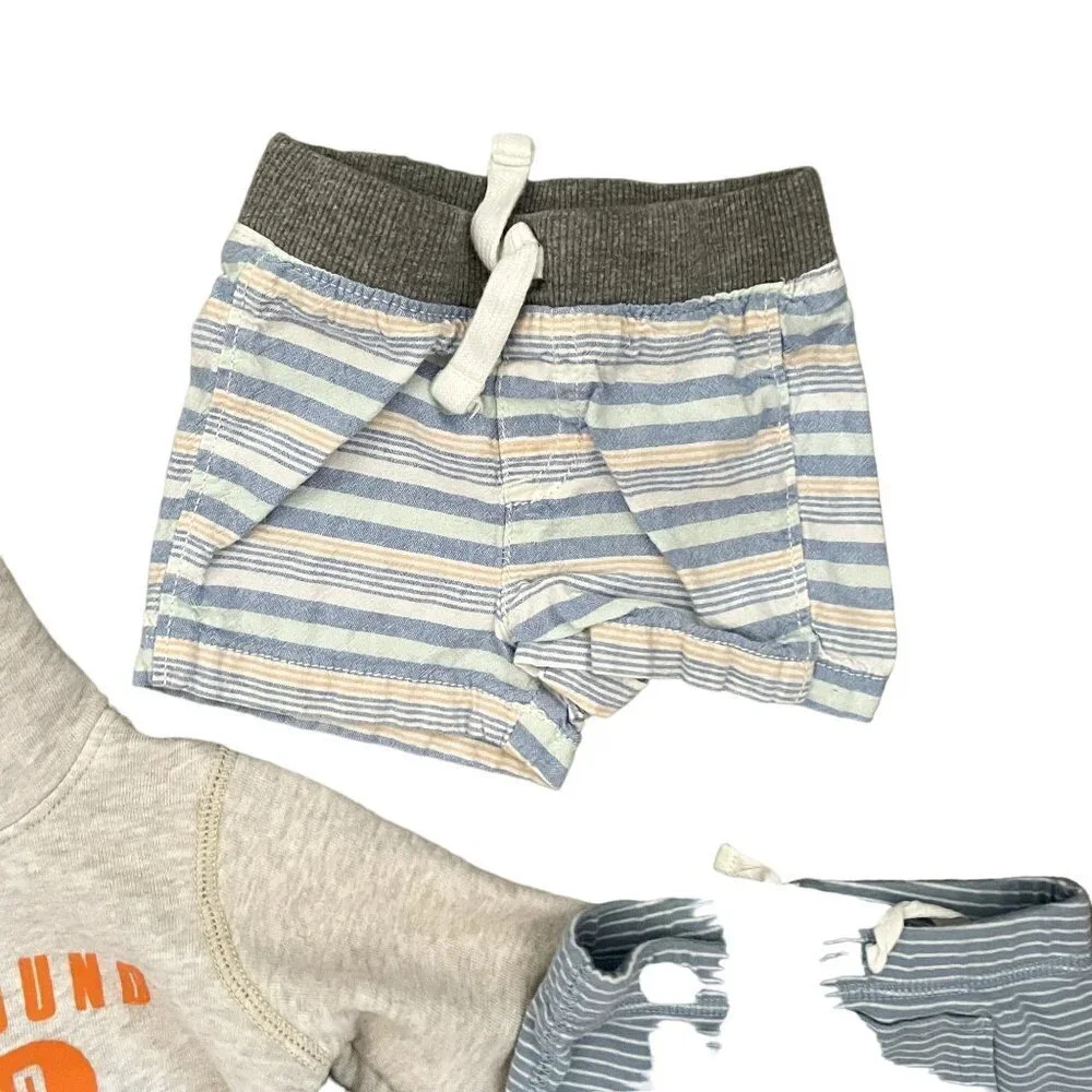Lot of size 6 months baby clothes shorts pants hoodie comfortable play clothes